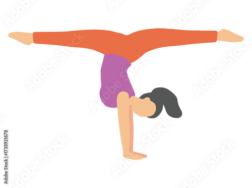 Asana Yoga Various Pose Illustration