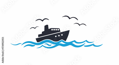 ship in the sea