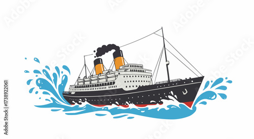 ship on the sea