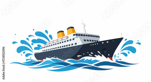 cruise ship in the sea