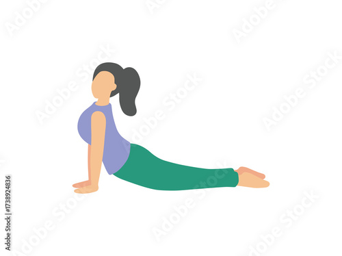 Woman Exercise Various Yoga Pose
