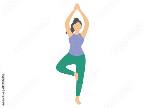 Yoga Meditation Posture Exercise Illustration