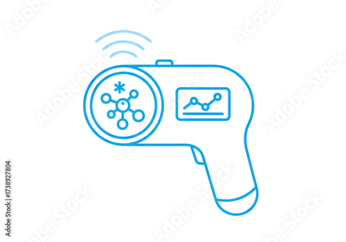  Minimal icon of a biomarker scanner — no background, no shadow PNG