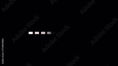 fading box progress Motion graphic shape vector animation, loader animation Computer loading scale movement 4K video