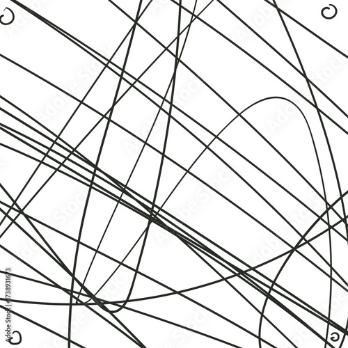 Abstract texture with tangled wires or lines