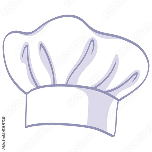 Chef Hat Cap Vector Illustration Icon