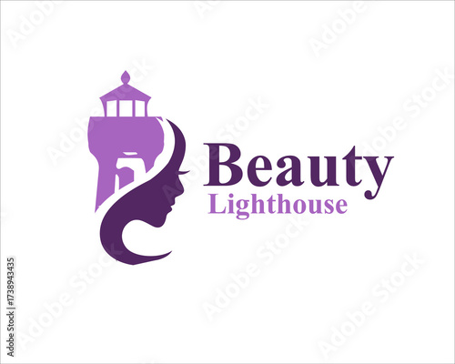 beauty lighthouse logo designs for business logo