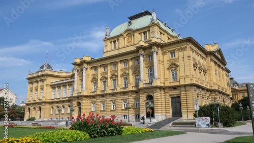 Zagreb, Croatia, 2025, july,7th, Croatian National Theatre