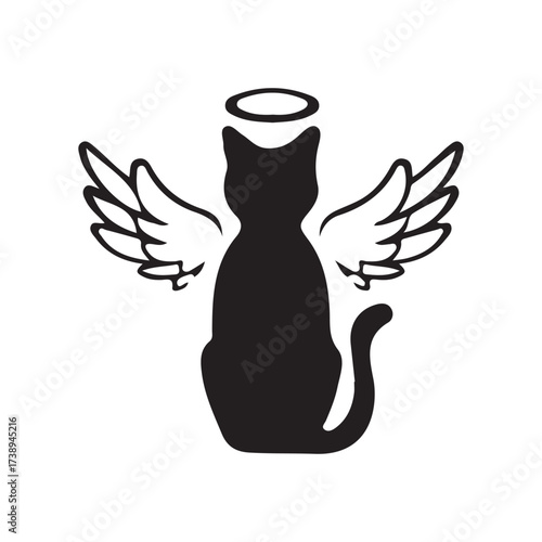 Pet Remembrance Angel Paw Icon