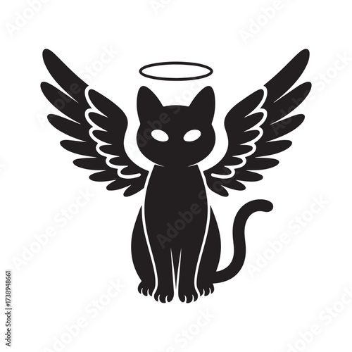 Heavenly Pet Paw Tattoo Style Design