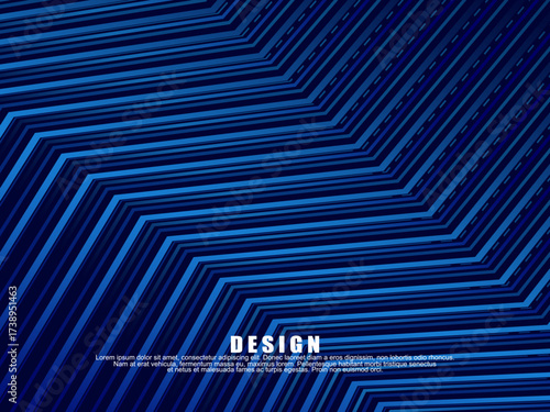 Premium background design with diagonal dark blue stripes pattern. Vector horizontal template for digital lux business banner, contemporary formal invitation, luxury voucher, prestigious gift certific