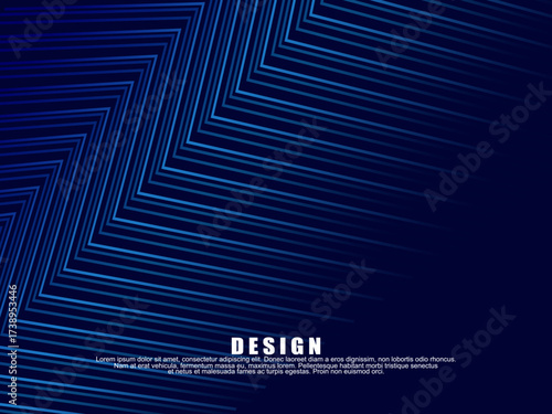 Premium background design with diagonal dark blue stripes pattern. Vector horizontal template for digital lux business banner, contemporary formal invitation, luxury voucher, prestigious gift certific