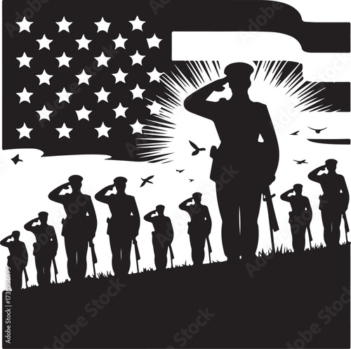 Remembering heroes on Veterans Day with flag art