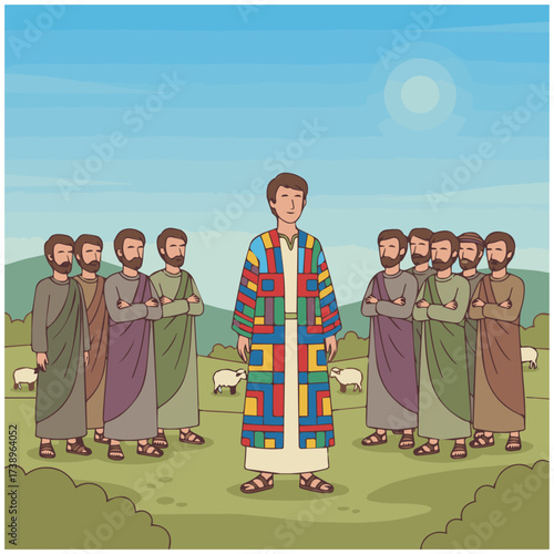 Joseph and His Coat of Many Colors (Genesis 37), bible story
