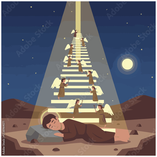 Jacob’s Ladder Dream (Genesis 28),bible story
