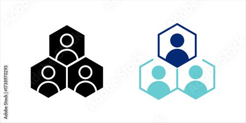 Influencer icon vector. Social media, follower, content, promotion, marketing, influence, hype. icon set. vector illustration, pictogram isolated on white background. color editable