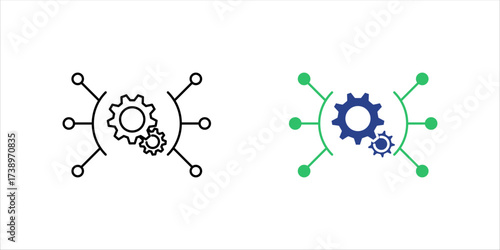 Work Force Icon set Element For Design icon set . vector illustration, pictogram isolated on white background. color editable	
