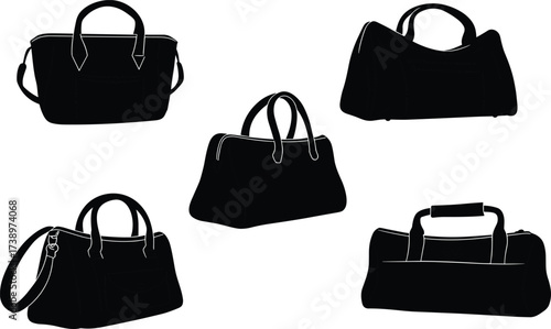Handbag silhouettes collection, fashion accessory design, stylish purse shapes, modern women’s bags, luxury tote, trendy clutch, versatile shoulder styles