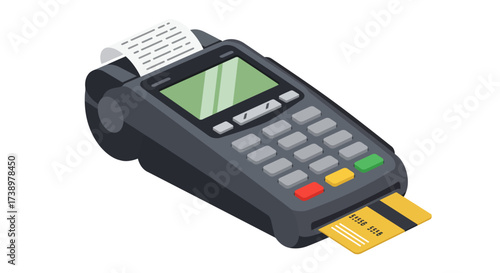 Digital Payment POS Terminal with Credit Card for Seamless Transactions