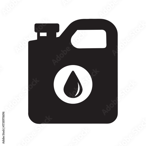 Motor oil icon. Machine oil icon. 
