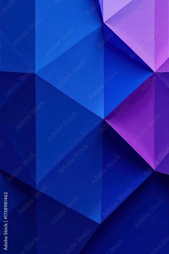 Obraz premium Abstract Geometric Shapes in Deep Blue and Violet Hues A Contemporary Design Texture