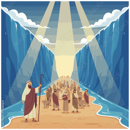  The Exodus and Parting of the Red Sea (Exodus 14), bible story