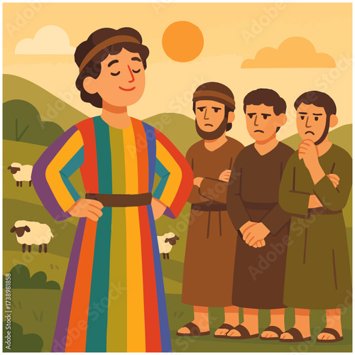 Joseph and His Coat of Many Colors (Genesis 37), bible story