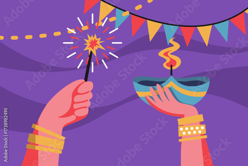 people are celebrating diwali