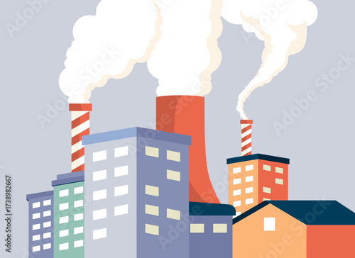 smoke from factory