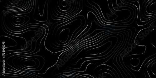 Abstract topographic line pattern background. minimal topography contour map wallpaper with wavy line pattern. geography map grid backdrop. geographic mountain relief.	