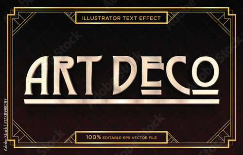 editable art deco text	
