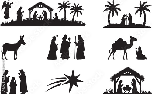 Nativity scene silhouettes inspire holiday joy and tradition