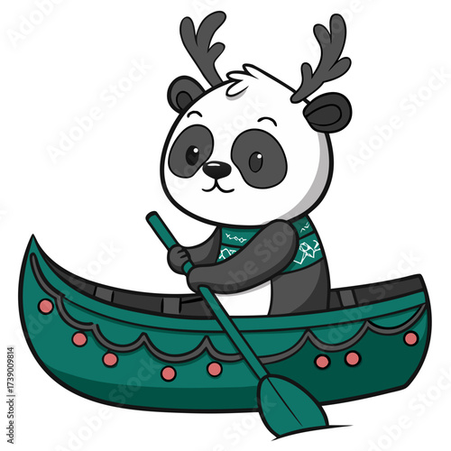 santa claus with reindeer bota
