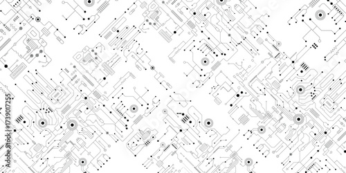 Digital circuit, mother board , electronic and technology background. 
