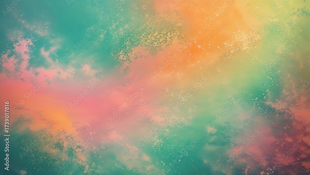 Fototapeta premium Abstract watercolor colorful grunge texture and pattern of fiery yellow, orange, red, and blue ink paint on paper backdrop