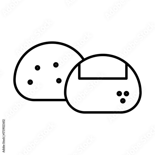 onigiri line icon