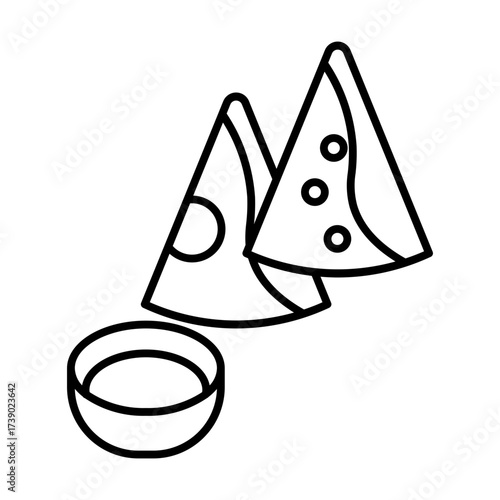samosa line icon