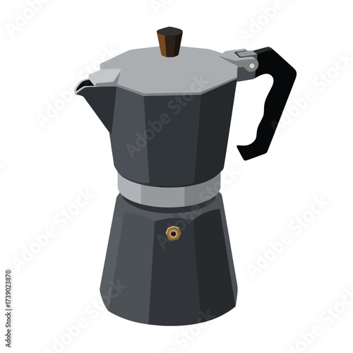 Brewing rich Italian coffee at home using a classic moka pot for a perfect espresso shot every morning coffee experience