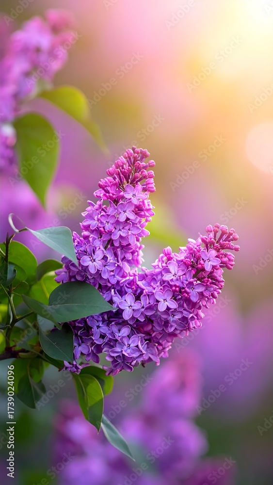Obraz premium Lilac blossoms in sunlight (1)