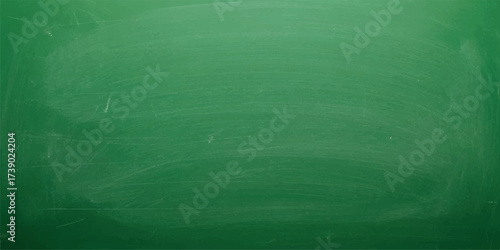 Green chalkboard background with chalk smudges perfect for educational or presentation use