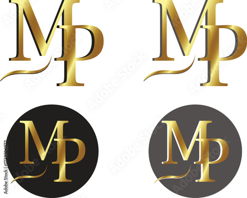 The MP letter logo gives a luxurious gold color.