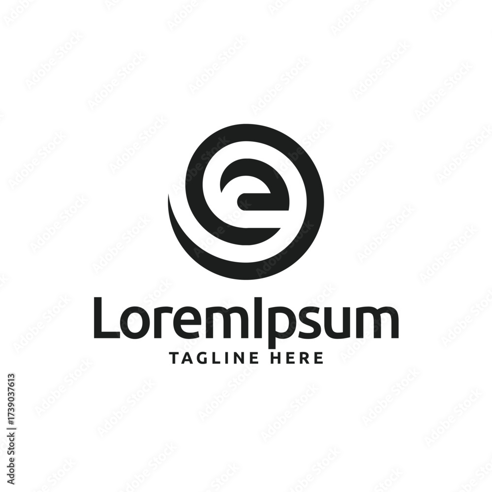 Fototapeta premium Modern Abstract Emblem for Branding