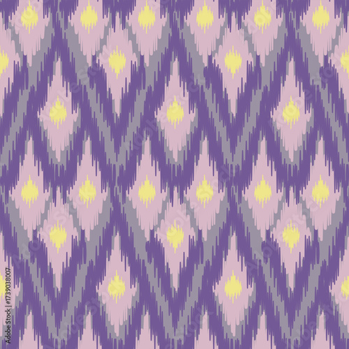 Geometric seamless pattern with abstract capsule shapes arranged in a modern symmetrical design.