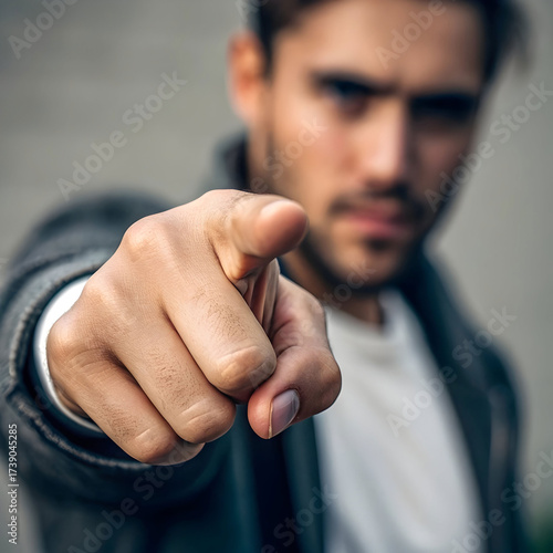 Wallpaper Mural businessman pointing finger Torontodigital.ca
