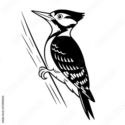 Vector art of abstract pattern of vertical lines and wood planks