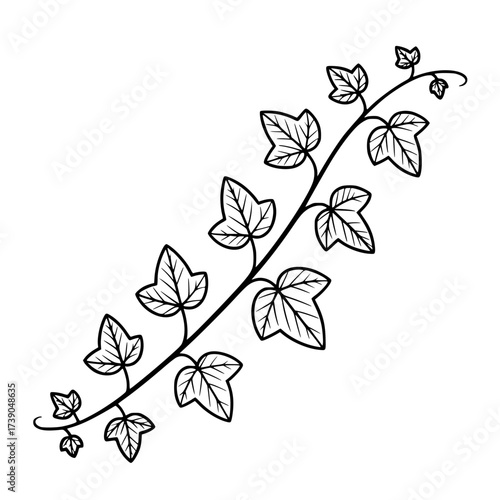 Vector art of abstract wavy line pattern in black and white