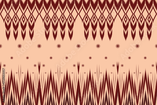 Geometric ethnic oriental vector illustration of an abstract background, clothing, wallpaper, backdrop, bedsheet, curtain, carpet, blanket and much more.