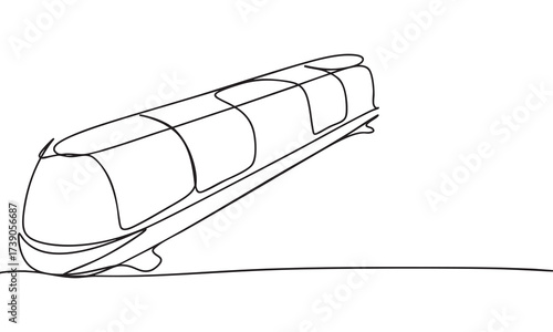 Police flashing beacon line drawing