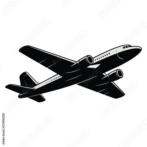 airplane isolated on white