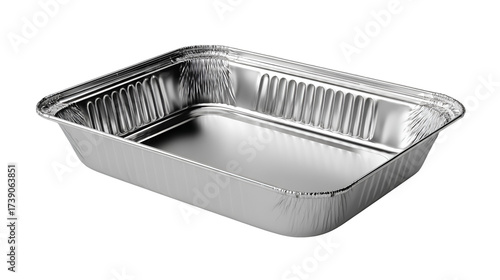 Rectangular Aluminum Baking Tray isolated on transparent background Remove png